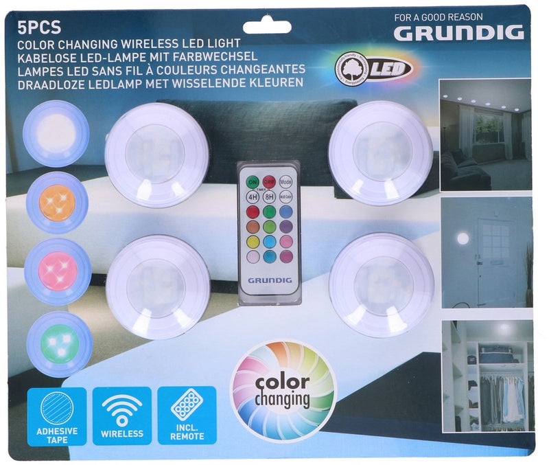 Afbeelding laden in galerijviewer, Kleurveranderende draadloze ledlamp, set van 4
