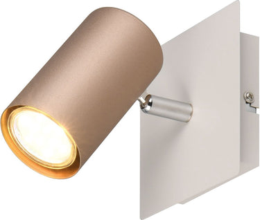Trio marley - spot - mokka - excl. 1x gu10 4,9 w - wand- en plafondmontage