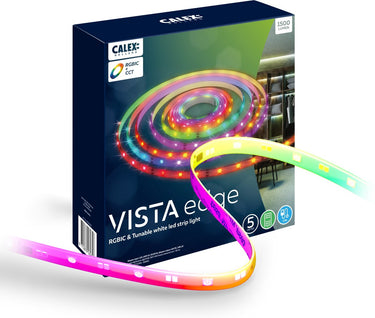 Calex vista led strip 2 meter - usb - warm wit licht - inclusief afstandsbediening