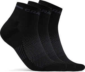 Craft active mid sock 3-pack unisex sportsokken - zwart 37-39
