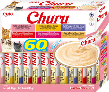 Ciao churu kattensnack puree chicken - 60x14 gr
