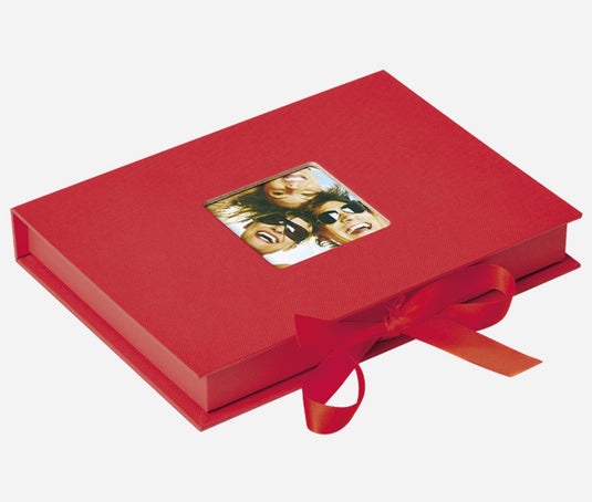 Walther fb-112-r fun - foto bewaardoos - formaat 20 x 15 x 3 cm - 70 foto's 13 x 18 cm - rood