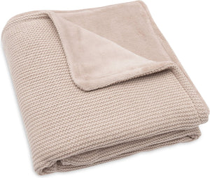 Jollein deken wieg 75x100cm basic knit wild rose fleece