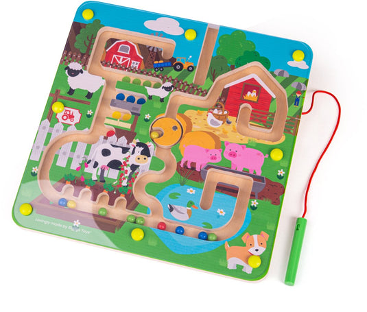 Bigjigs magnetische doolhof spel - boerderij