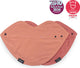 Kipkep 3-in-1 bib - sienna - xl spuugdoek, slabber en bandana in 1! - 2 stuks - katoen - dubbellaags - roze - hydrofiel, badstof - halsdoekje