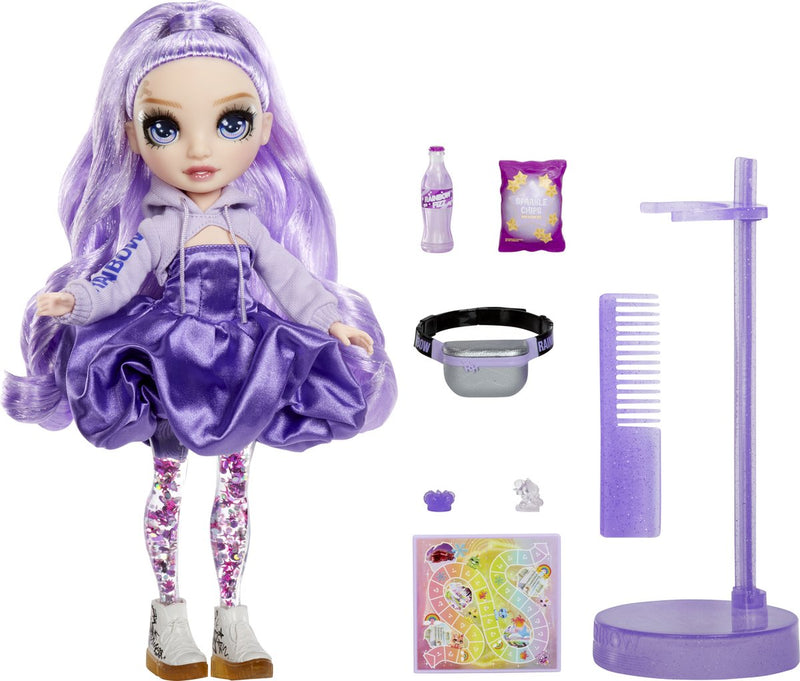 Afbeelding laden in galerijviewer, Rainbow high sparkle shine modepop - viola
