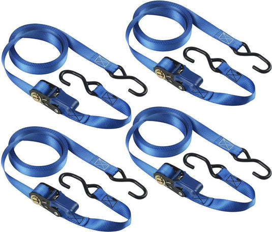 Masterlock spanbanden - 5m x 25mm - met ratel - blauw - 4 stuks - 4367eurdat