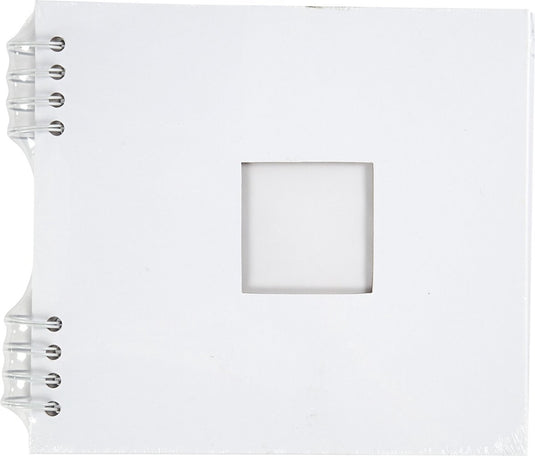 Creativ company creotime scrapbook spiraal gebonden 20 x 20 cm wit