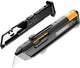 Toughbuilt reload utility knife + 2 blade magazines stanleymes met magazijnen met 5x rechte en 5x haakmesjes