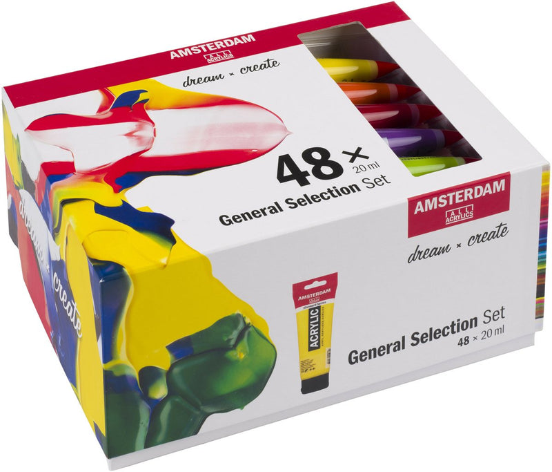 Afbeelding laden in galerijviewer, Amsterdam standard series acrylverf algemene selectie set | 48 × 20 ml
