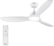 Philips led philips fixed blade ventilator met led lamp - diameter: 132cm - 2650 lumen - instelbaar wit licht van 3000k tot 6500k - dimbaar tot 5% - inclusief afstandsbediening - wit