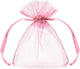 Party-decoration organza zakjes roze (10 st)