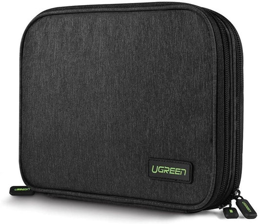 Ugreen – elektronica opbergtas – accessoires organizer – tabletvak – grijs