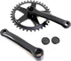 Crankstel fausto 36t | 127mm | staal | zwart