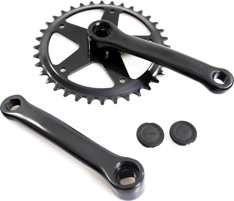 Afbeelding laden in galerijviewer, Crankstel fausto 36t | 127mm | staal | zwart
