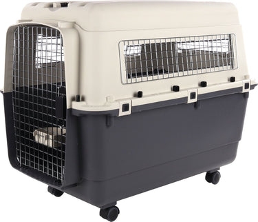 Flamingo transportbox hond xl 90×60×74 cm – transportkooi nomad donkergrijs