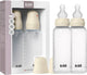 Bibs babyfles 270 ml siliconen speen verpakking 2 stuks - anti-koliek, bpa-vrij, ronde speen, gemiddelde stroom, licht gewicht en makkelijk te reinigen, geschikt voor pasgeboren baby's 0+ jaar - ivory