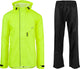 Agu passat - regenpak - fietsregenpak - regenjas en regenbroek - unisex - geel - xl - reflecterend - verstelbare capuchon - ventilerend