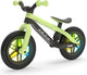 Chillafish loopfiets 2 jaar met glow led wielen - groen geel - lichtgewicht loopfiets jongens en meisjes tot 5 jaar met voetsteun, voetrem en verstelbaar zadel - met 12 rubberskin banden voor extra grip - geen batterijen nodig - model bmxie glow 2