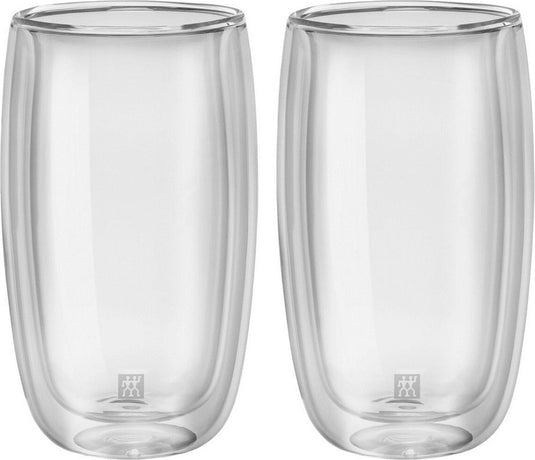 Zwilling sorrento dubbelwandig latte macchiato glas - 350 ml - 2 stuks
