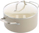 Greenchef nordics keramische inductie kookpan met deksel 20cm 3.1l - pfas-vrij - inductie pan - vaatwasserbestendig - ovenbestendig tot 160°c - keramische anti-aanbaklaag - crème