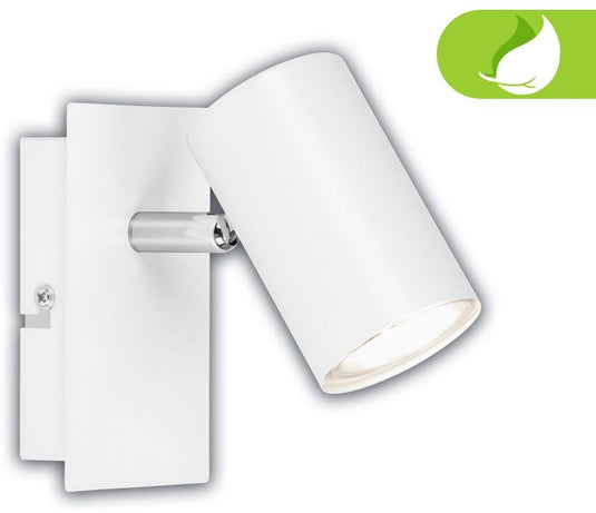B.k.licht briloner isil a – opbouwspot – met eek a lichtbron* – zwenkbaar spotjes – plafondspots wit – 12 cm