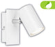 B.k.licht briloner isil a – opbouwspot – met eek a lichtbron* – zwenkbaar spotjes – plafondspots wit – 12 cm