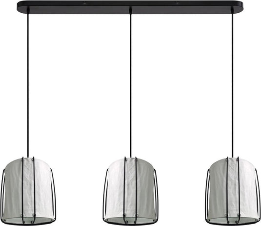 Nordlux cardine 3x hanglamp-e27-gekreukeld papier-wit
