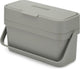 Joseph joseph duo opal - composteer emmertje easy fill - glas - grijs