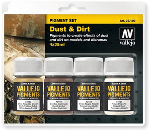 Vallejo modelbouwdecoratie - 73190 dust - dirt - pigment set effecten set