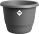 Elho amiga rond 25 - bloempot voor binnen buiten - 100% gerecycled plastic - ø 24.5 x h 18.5 cm - antraciet