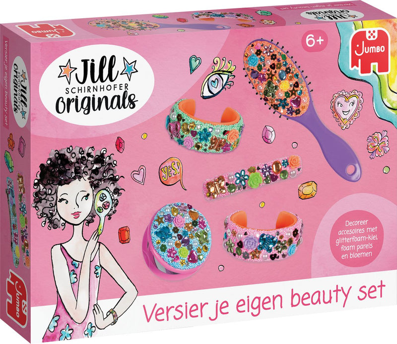 Afbeelding laden in galerijviewer, Jumbo - jill schirnhofer - versier je eigen beauty set - knutselset - knutselpakket 6 jaar
