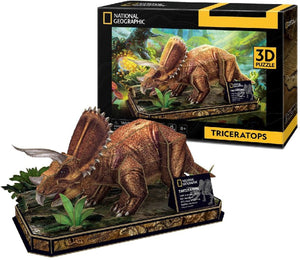 Cubic fun 3d puzzel national geographic triceratops