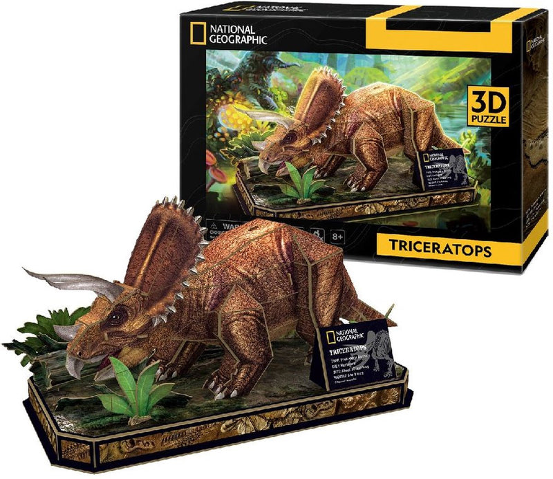Afbeelding laden in galerijviewer, Cubic fun 3d puzzel national geographic triceratops

