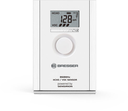 Bresser weerstation - hcho + voc-sensor - luchtkwaliteitsmeter - voor weerstation 7003700 en 7003240 - wit