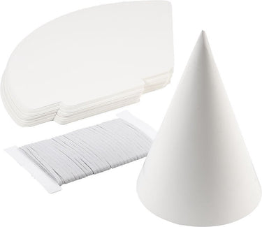 Creotime kegel, h: 23 cm, wit, 50 stuks