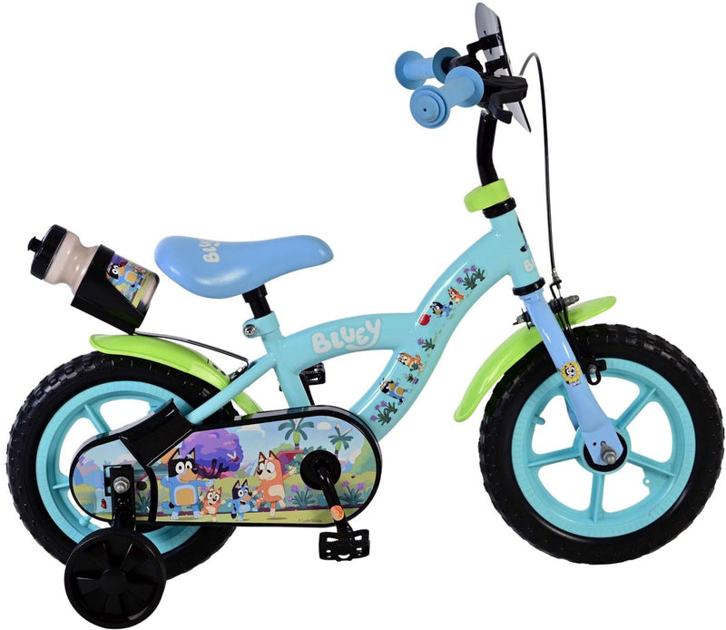 Afbeelding laden in galerijviewer, Volare bluey kinderfiets - jongens - mag wheels - 12 inch - lichtblauw
