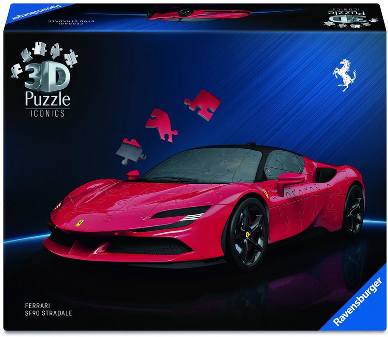 Afbeelding laden in galerijviewer, Ravensburger - iconics: ferrari sf90 stradale - 3d puzzel - 108 stukjes - bouwset voor kinderen vanaf 8 jaar

