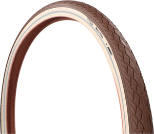 Dresco buitenband metro elite - bandenmaat 28x1.75 – etrto maat 47-622 – anti-lek band met anti puncture system (aps) – met 3mm brekerlaag - veilige reflectie - lage rolweerstand – zeer hoge lekbestendigheid - optimale grip – bruin crème