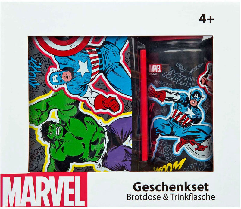 Afbeelding laden in galerijviewer, Undercover broodtrommel en drinkbeker set marvel avengers

