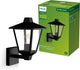 Philips led philips kinno wandlamp - buitenlamp - zwart - e27 fitting - maximaal 25w - weerbestendig; ip44 - staande wandlamp