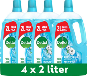 Dettol allesreiniger - linnen frisheid 2l - 4 stuks - voordeelverpakking