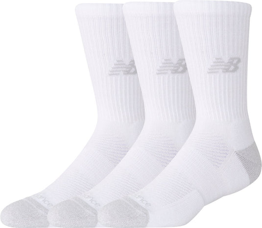 New balance active crew socks 3 pack unisex sportsokken - white