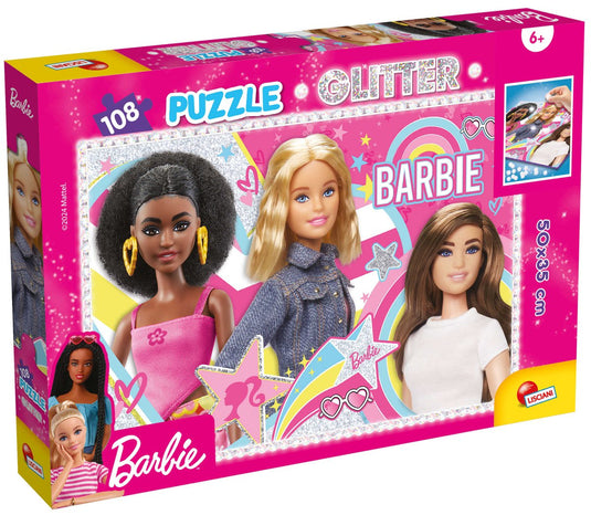 Lisciani barbie glitter puzzle 108- best friend forever!