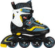 Nijdam inline skates verstelbaar - 33-37 - game patrol - blauw zwart 33-37