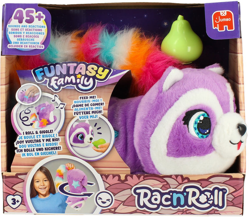 Afbeelding laden in galerijviewer, Funtasy family jumbo rac'n'roll interactieve rollende knuffel
