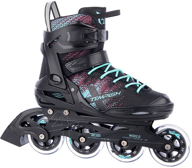 Tempish wox 2.0 84 skeelers - inline skates - dames - zwart turquoise - maat 41