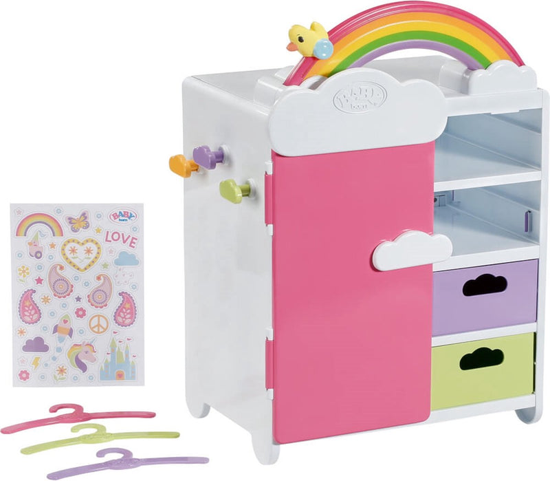 Afbeelding laden in galerijviewer, Baby born regenboogkledingkast
