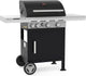 Barbecook spring 3212 - gas bbq barbecue - 3 branders - met zijbrander - 1 vaste zijtafel - kar met opbergruimte