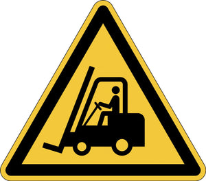 Durable 173404 symbool -waarschuwing voor heftrucks- geel, zwart 1 stuk(s) (l x b x h) 430 x 430 x 0.4 mm